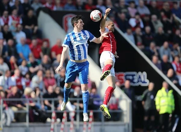 Lewis Dunk: In Action Against Rotherham United, Sky Bet Championship 2015