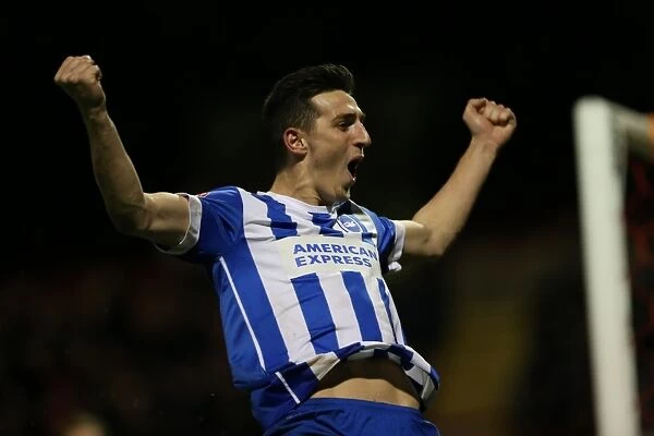 Lewis Dunk Scores and Celebrates: Brighton and Hove Albion's FA Cup Upset at Brentford (January 2015)
