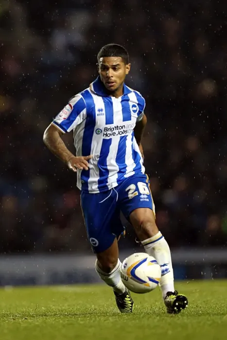 Framed Print : Liam Bridcutt: The Focused and Determined Force of Brighton & Hove Albion FC