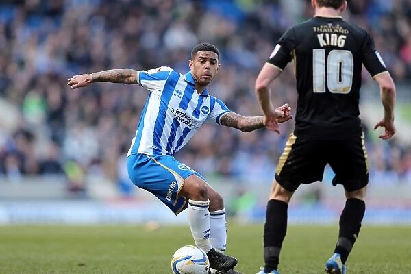 Liam Bridcutt's Intense Concentration: Brighton & Hove Albion vs Leicester City, Npower Championship (April 6, 2013)