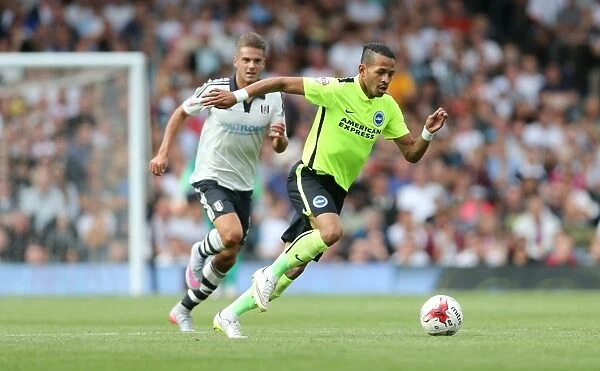 Liam Rosenior in Action: Fulham vs. Brighton and Hove Albion, Sky Bet Championship 2015