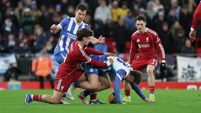 Framed Print : Liverpool v Brighton and Hove Albion FA Cup 14FEB26