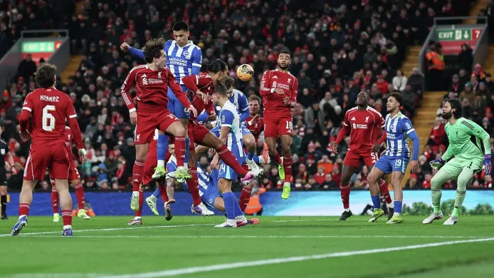 Framed Print : Liverpool v Brighton and Hove Albion FA Cup 14FEB26 Framed Print : Liverpool v Brighton and Hove Albion FA Cup 14FEB26