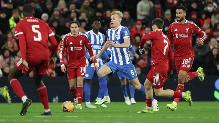 Framed Print : Liverpool v Brighton and Hove Albion FA Cup 14FEB26 Framed Print : Liverpool v Brighton and Hove Albion FA Cup 14FEB26