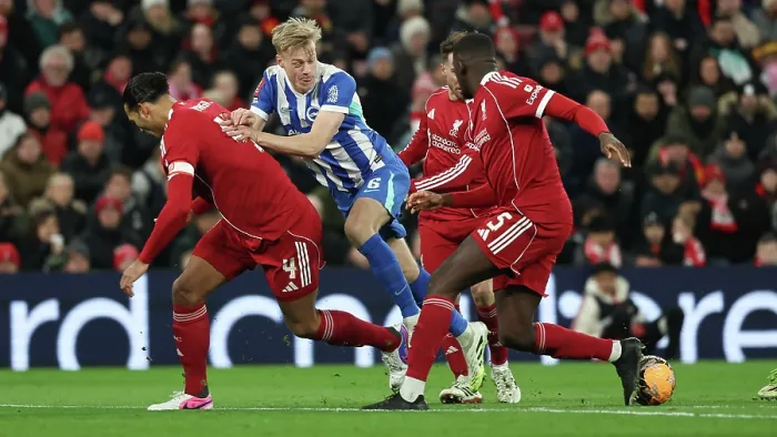 Framed Print : Liverpool v Brighton and Hove Albion FA Cup 14FEB26 Framed Print : Liverpool v Brighton and Hove Albion FA Cup 14FEB26