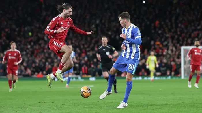 Framed Print : Liverpool v Brighton and Hove Albion FA Cup 14FEB26 Framed Print : Liverpool v Brighton and Hove Albion FA Cup 14FEB26