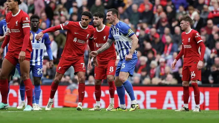 Framed Print : Liverpool v Brighton and Hove Albion Premier League 31MAR24 Framed Print : Liverpool v Brighton and Hove Albion Premier League 31MAR24