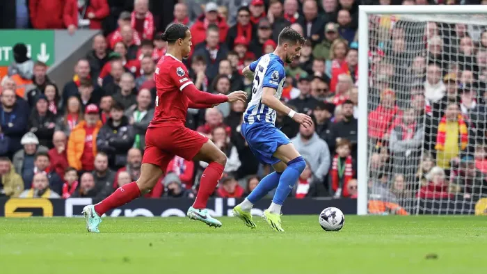 Framed Print : Liverpool v Brighton and Hove Albion Premier League 31MAR24 Framed Print : Liverpool v Brighton and Hove Albion Premier League 31MAR24