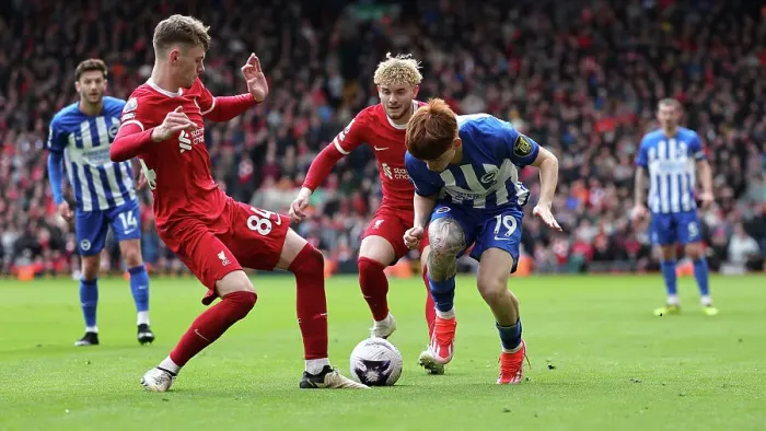 Framed Print : Liverpool v Brighton and Hove Albion Premier League 31MAR24 Framed Print : Liverpool v Brighton and Hove Albion Premier League 31MAR24
