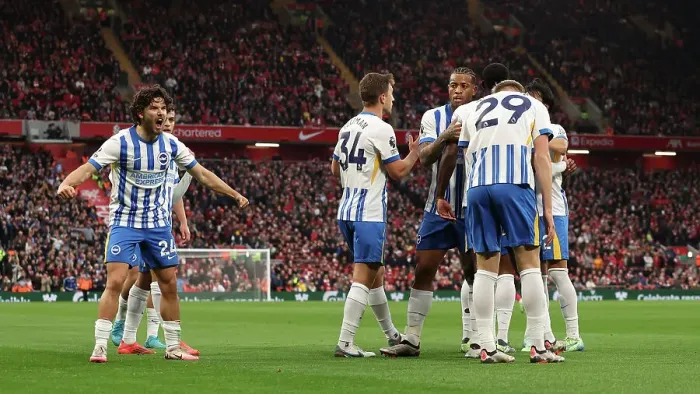 Framed Print : Liverpool v Brighton and Hove Albion Premier League DDMMMYY Framed Print : Liverpool v Brighton and Hove Albion Premier League DDMMMYY