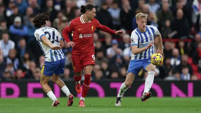 Framed Print : Liverpool v Brighton and Hove Albion Premier League DDMMMYY Framed Print : Liverpool v Brighton and Hove Albion Premier League DDMMMYY