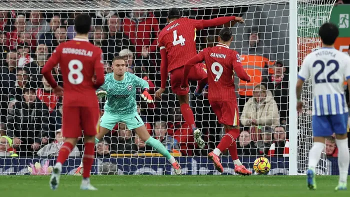 Framed Print : Liverpool v Brighton and Hove Albion Premier League DDMMMYY Framed Print : Liverpool v Brighton and Hove Albion Premier League DDMMMYY