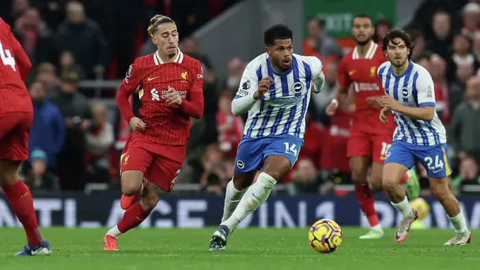 Framed Print : Liverpool v Brighton and Hove Albion Premier League DDMMMYY Framed Print : Liverpool v Brighton and Hove Albion Premier League DDMMMYY