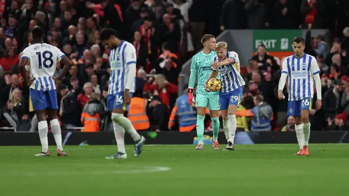 Framed Print : Liverpool v Brighton and Hove Albion Premier League DDMMMYY Framed Print : Liverpool v Brighton and Hove Albion Premier League DDMMMYY