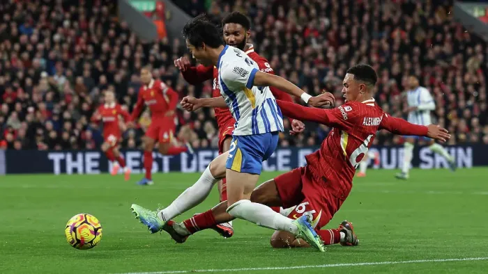 Framed Print : Liverpool v Brighton and Hove Albion Premier League DDMMMYY Framed Print : Liverpool v Brighton and Hove Albion Premier League DDMMMYY