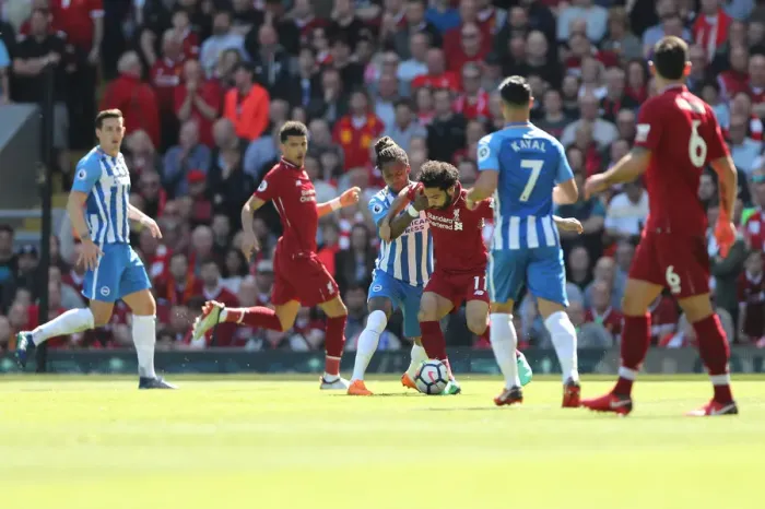 Framed Print : Liverpool vs. Brighton & Hove Albion: Intense Premier League Clash at Anfield on 13May18 Framed Print : Liverpool vs. Brighton & Hove Albion: Intense Premier League Clash at Anfield on 13May18