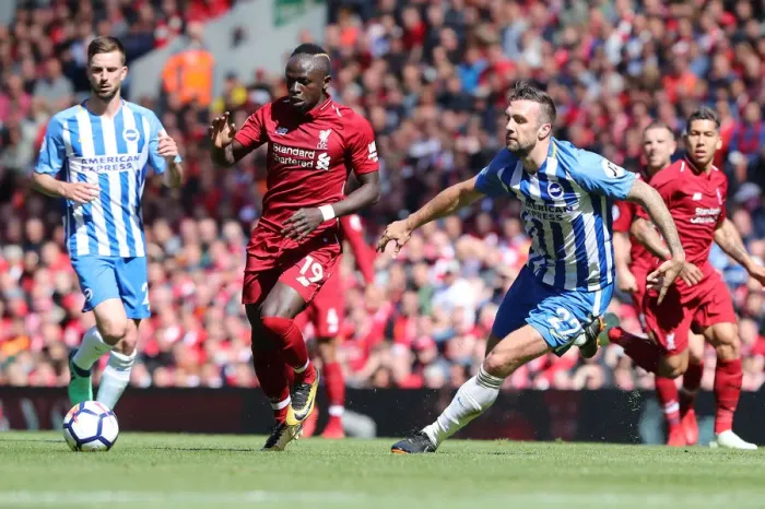 Framed Print : Liverpool vs. Brighton & Hove Albion: Premier League Clash at Anfield on 13May18 Framed Print : Liverpool vs. Brighton & Hove Albion: Premier League Clash at Anfield on 13May18