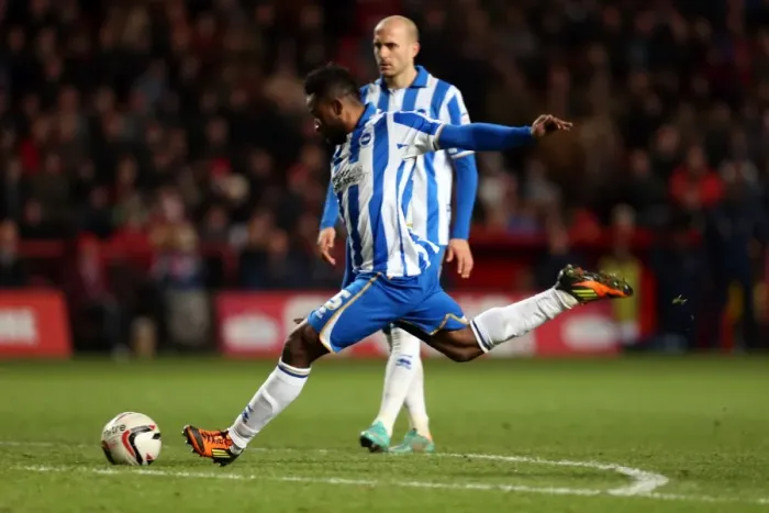 Framed Print : LuaLua's Dramatic Equalizer: 2-2 Draw for Brighton & Hove Albion vs Charlton Athletic (December 8, 2012) Framed Print : LuaLua's Dramatic Equalizer: 2-2 Draw for Brighton & Hove Albion vs Charlton Athletic (December 8, 2012)