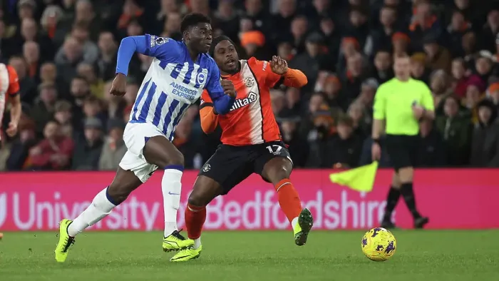 Framed Print : Luton Town v Brighton and Hove Albion Premier League 30JAN24 Framed Print : Luton Town v Brighton and Hove Albion Premier League 30JAN24