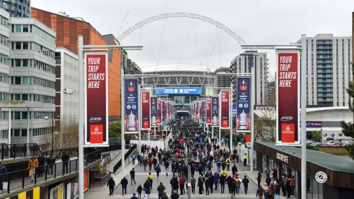 Framed Print : Manchester City vs. Brighton and Hove Albion: Emirates FA Cup Semi-Final Showdown at Wembley Stadium (06APR19) Framed Print : Manchester City vs. Brighton and Hove Albion: Emirates FA Cup Semi-Final Showdown at Wembley Stadium (06APR19)