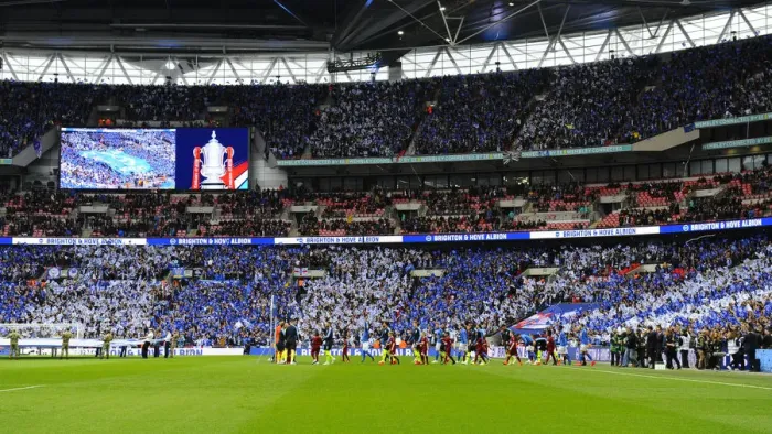 Framed Print : Manchester City vs. Brighton and Hove Albion: Emirates FA Cup Semi-Final Showdown at Wembley Stadium (06APR19) Framed Print : Manchester City vs. Brighton and Hove Albion: Emirates FA Cup Semi-Final Showdown at Wembley Stadium (06APR19)