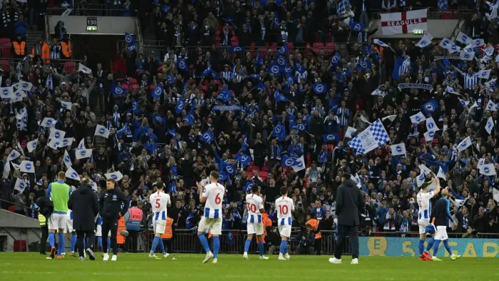 Framed Print : Manchester City vs. Brighton and Hove Albion: Emirates FA Cup Semi-Final Battle at Wembley Stadium (06APR19) Framed Print : Manchester City vs. Brighton and Hove Albion: Emirates FA Cup Semi-Final Battle at Wembley Stadium (06APR19)