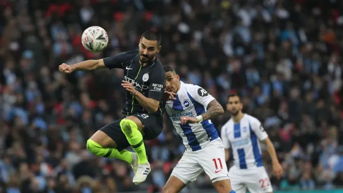 Framed Print : Manchester City vs. Brighton and Hove Albion: Emirates FA Cup Semi-Final Battle at Wembley Stadium (06APR19) Framed Print : Manchester City vs. Brighton and Hove Albion: Emirates FA Cup Semi-Final Battle at Wembley Stadium (06APR19)