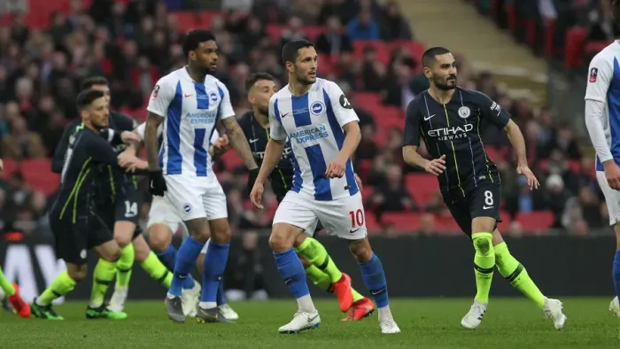 Framed Print : Manchester City vs. Brighton and Hove Albion: Emirates FA Cup Semi-Final Showdown at Wembley Stadium (06APR19) Framed Print : Manchester City vs. Brighton and Hove Albion: Emirates FA Cup Semi-Final Showdown at Wembley Stadium (06APR19)