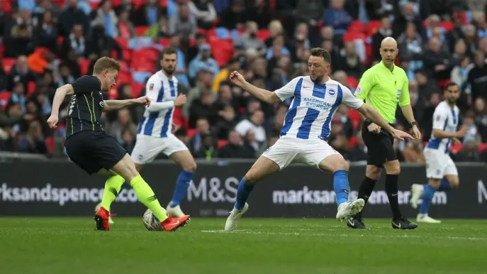 Framed Print : Manchester City vs. Brighton and Hove Albion: Emirates FA Cup Semi-Final Showdown at Wembley Stadium (06APR19) Framed Print : Manchester City vs. Brighton and Hove Albion: Emirates FA Cup Semi-Final Showdown at Wembley Stadium (06APR19)