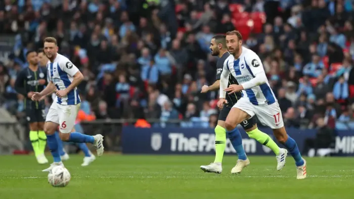 Framed Print : Manchester City vs. Brighton and Hove Albion: Emirates FA Cup Semi-Final Showdown at Wembley Stadium (06APR19) Framed Print : Manchester City vs. Brighton and Hove Albion: Emirates FA Cup Semi-Final Showdown at Wembley Stadium (06APR19)