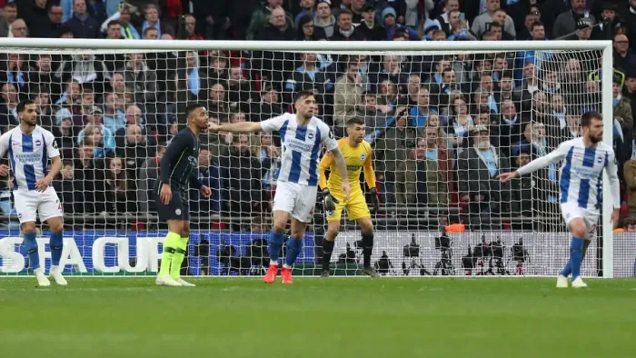 Framed Print : Manchester City vs. Brighton & Hove Albion: Emirates FA Cup Semi-Final Battle at Wembley Stadium (06.04.19) Framed Print : Manchester City vs. Brighton & Hove Albion: Emirates FA Cup Semi-Final Battle at Wembley Stadium (06.04.19)