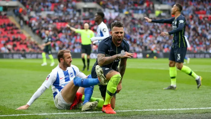 Framed Print : Manchester City vs. Brighton and Hove Albion: FA Cup Semi-Final Battle at Wembley Stadium (06APR19) Framed Print : Manchester City vs. Brighton and Hove Albion: FA Cup Semi-Final Battle at Wembley Stadium (06APR19)