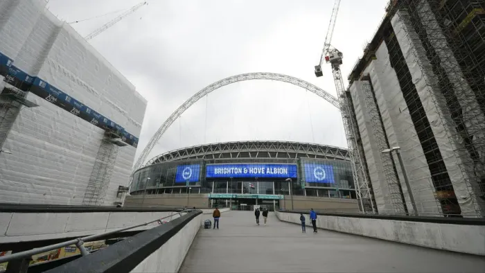 Framed Print : Manchester City vs. Brighton and Hove Albion: FA Cup Semi-Final Battle at Wembley Stadium (06APR19) Framed Print : Manchester City vs. Brighton and Hove Albion: FA Cup Semi-Final Battle at Wembley Stadium (06APR19)