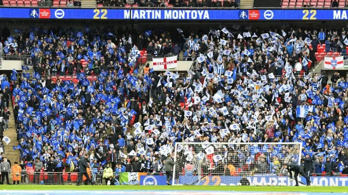 Framed Print : Manchester City vs. Brighton and Hove Albion: FA Cup Semi-Final Battle at Wembley Stadium (06APR19) Framed Print : Manchester City vs. Brighton and Hove Albion: FA Cup Semi-Final Battle at Wembley Stadium (06APR19)