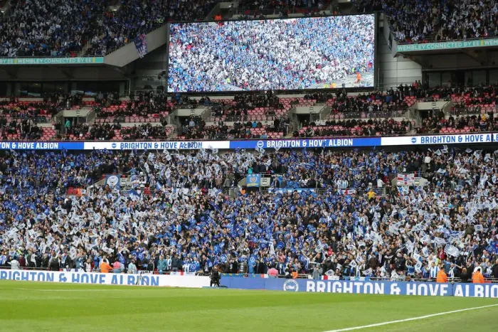 Framed Print : Manchester City vs. Brighton and Hove Albion: FA Cup Semi-Final Battle at Wembley Stadium (06APR19) Framed Print : Manchester City vs. Brighton and Hove Albion: FA Cup Semi-Final Battle at Wembley Stadium (06APR19)
