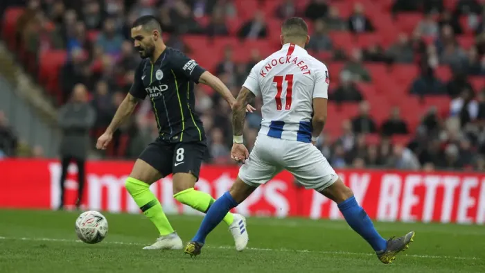 Framed Print : Manchester City vs. Brighton and Hove Albion: FA Cup Semi-Final Battle at Wembley Stadium (06APR19) Framed Print : Manchester City vs. Brighton and Hove Albion: FA Cup Semi-Final Battle at Wembley Stadium (06APR19)