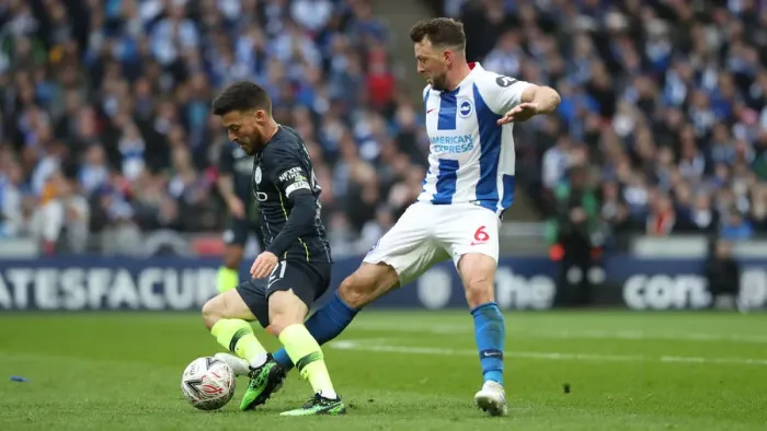 Framed Print : Manchester City vs. Brighton and Hove Albion: FA Cup Semi-Final Battle at Wembley Stadium (06APR19) Framed Print : Manchester City vs. Brighton and Hove Albion: FA Cup Semi-Final Battle at Wembley Stadium (06APR19)