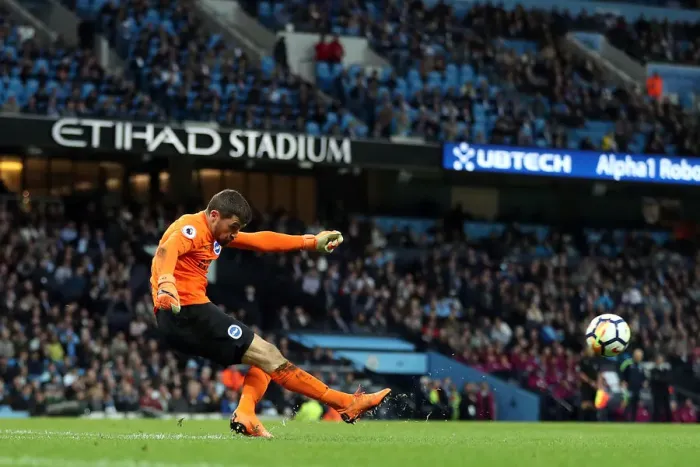 Framed Print : Manchester City vs. Brighton and Hove Albion: Premier League Showdown (09MAY18)