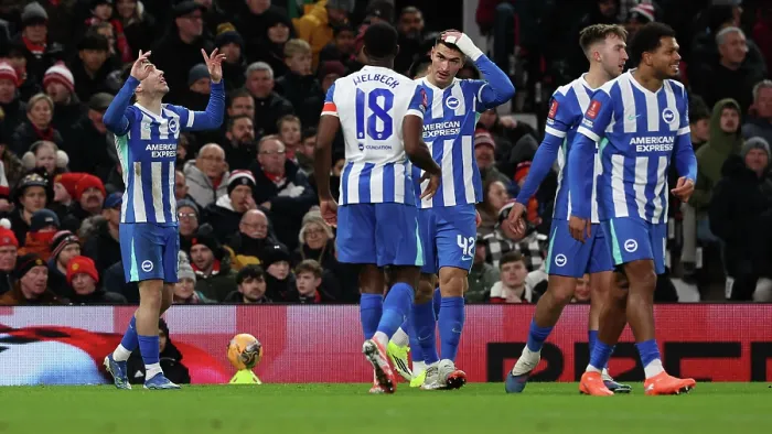 Framed Print : Manchester United v Brighton and Hove Albion FA Cup 3rd Round 11JAN26 Framed Print : Manchester United v Brighton and Hove Albion FA Cup 3rd Round 11JAN26
