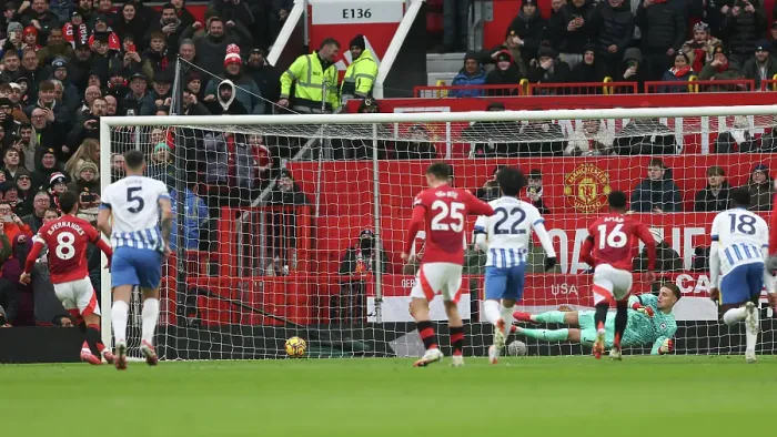 Framed Print : Manchester United v Brighton and Hove Albion Premier League 19JAN25 Framed Print : Manchester United v Brighton and Hove Albion Premier League 19JAN25