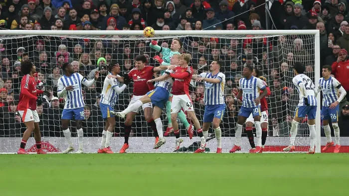 Framed Print : Manchester United v Brighton and Hove Albion Premier League 19JAN25 Framed Print : Manchester United v Brighton and Hove Albion Premier League 19JAN25