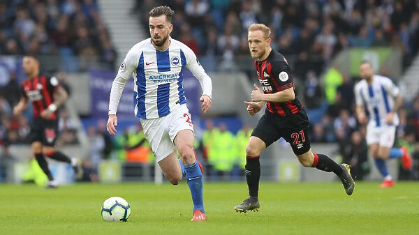 March 2019: Premier League Showdown between Brighton & Hove Albion and Huddersfield Town at American Express Community Stadium