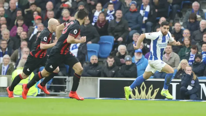 Framed Print : March 2019: Premier League Showdown between Brighton & Hove Albion and Huddersfield Town at American Express Community Stadium Framed Print : March 2019: Premier League Showdown between Brighton & Hove Albion and Huddersfield Town at American Express Community Stadium
