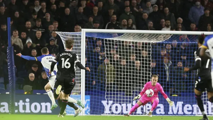 Framed Print : March's Stunner: Brighton Takes 1-0 Lead Over Crystal Palace (15MAR23) Framed Print : March's Stunner: Brighton Takes 1-0 Lead Over Crystal Palace (15MAR23)