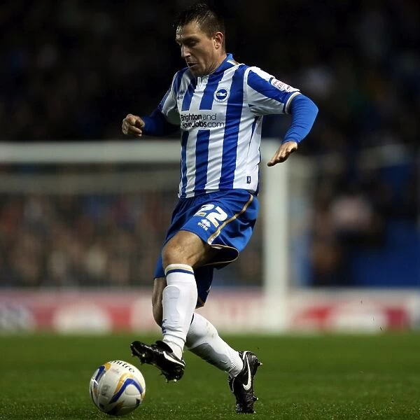 Marcos Painter of Brighton & Hove Albion in Action Against Bolton Wanderers, November 24, 2012