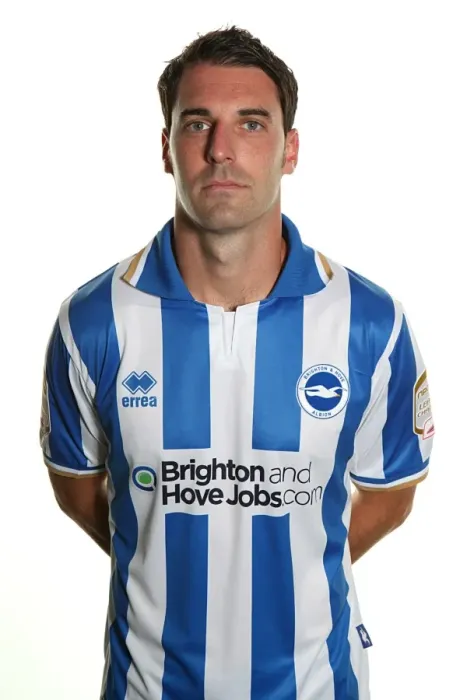 Framed Print : Matt Sparrow: Brighton & Hove Albion's Focused and Determined Player