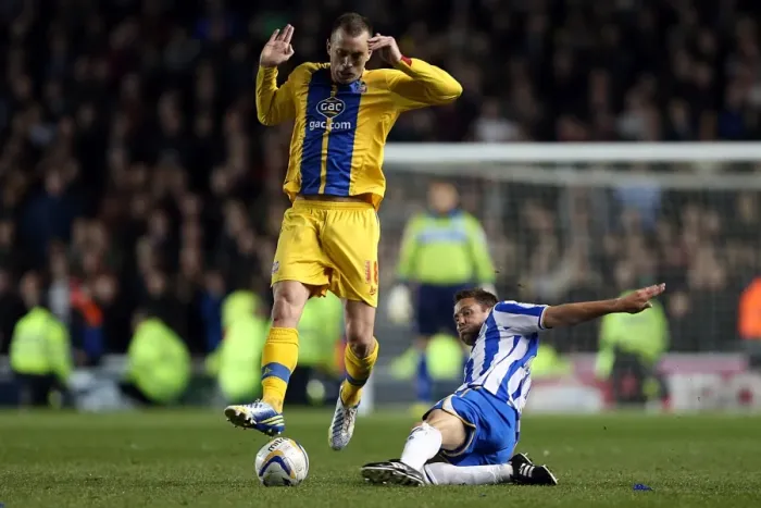 Framed Print : Matthew Upson vs. Aaron Wilbraham: Intense Championship Play-Off Tackle Between Brighton & Hove Albion and Crystal Palace (May 13, 2013) Framed Print : Matthew Upson vs. Aaron Wilbraham: Intense Championship Play-Off Tackle Between Brighton & Hove Albion and Crystal Palace (May 13, 2013)
