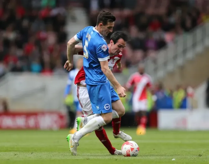 Framed Print : Middlesbrough vs. Brighton & Hove Albion: Lewis Dunk in Action at Riverside Stadium (May 2015) Framed Print : Middlesbrough vs. Brighton & Hove Albion: Lewis Dunk in Action at Riverside Stadium (May 2015)