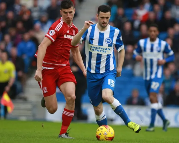Framed Print : Murphy vs. Ayala: Clash between Brighton's Jamie Murphy and Middlesbrough's Daniel Ayala in Sky Bet Championship (19 / 12 / 2015) Framed Print : Murphy vs. Ayala: Clash between Brighton's Jamie Murphy and Middlesbrough's Daniel Ayala in Sky Bet Championship (19 / 12 / 2015)