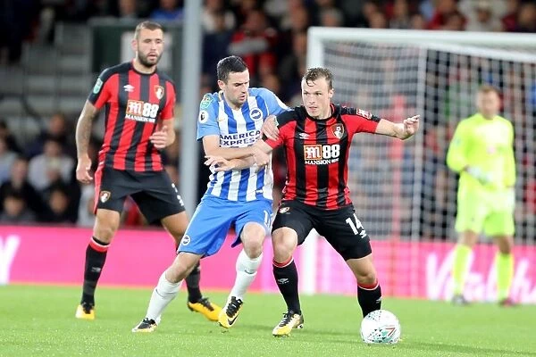 Murphy vs. Smith: Intense Midfield Battle in Bournemouth vs. Brighton EFL Cup Clash (19SEP17)